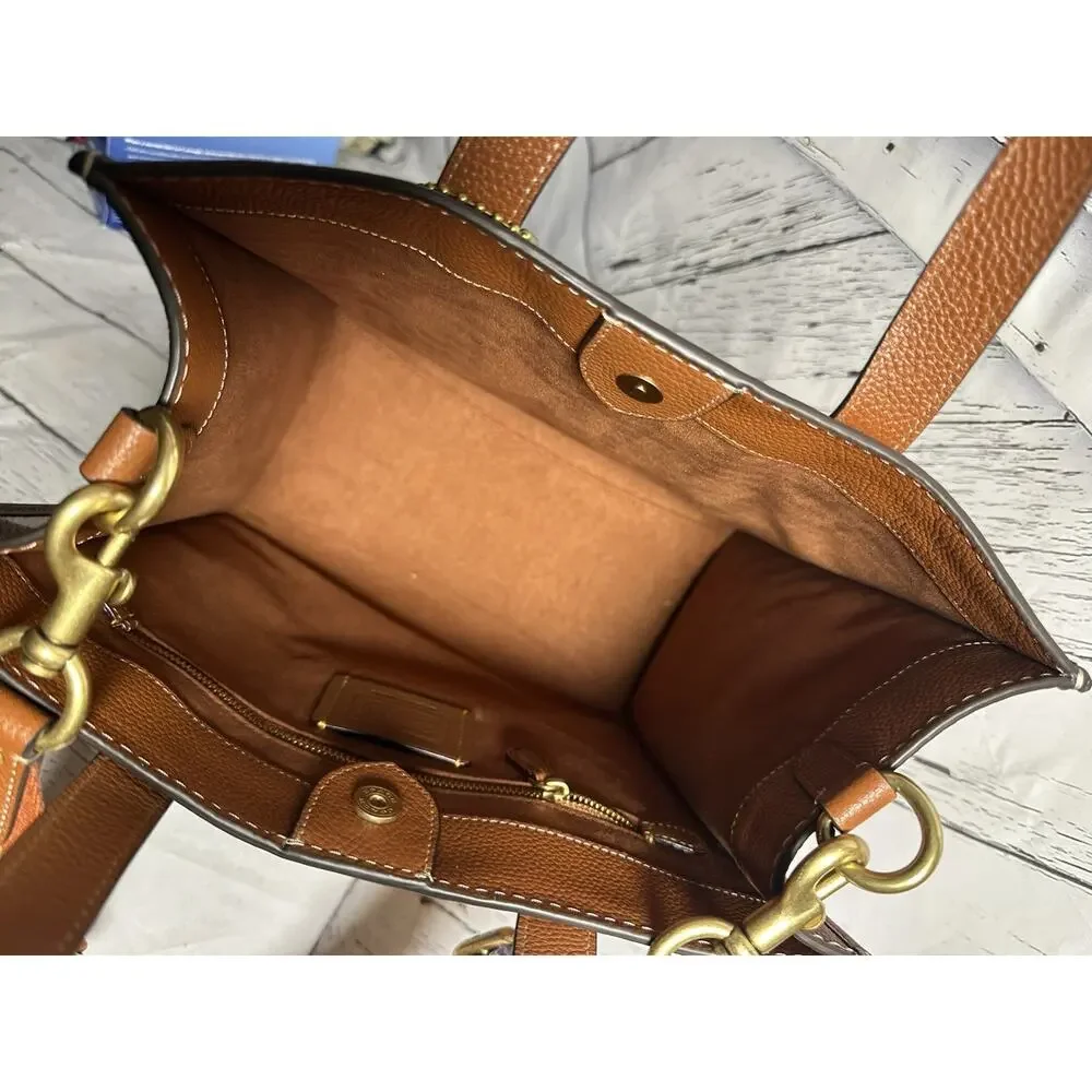 Disney x Coach Field Tote Walt Disney World 50th Leather Bag C8551 Honeycomb